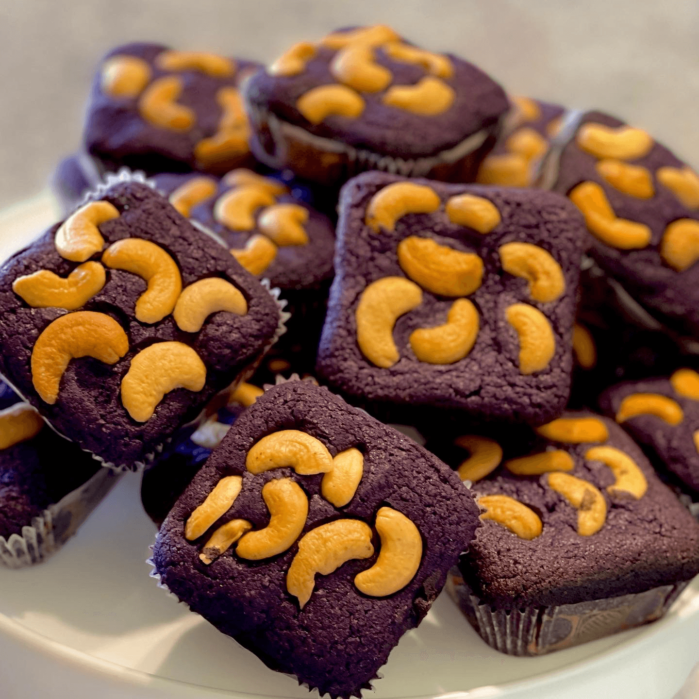 Ube Cashew Squares